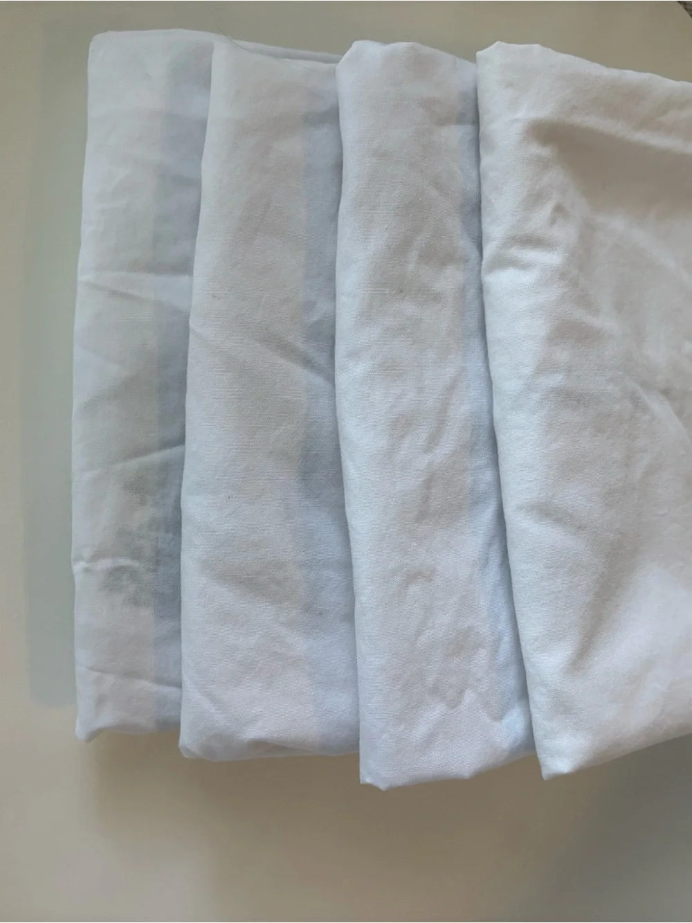 Halo Twin Bassinest White Fitted Sheet, 2-Pack